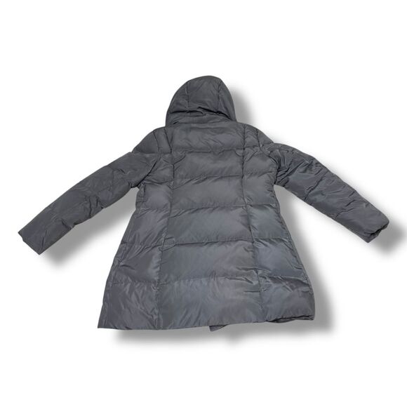 Cole Haan Women’s Signature Pillow Collar Puffer Coat Size Large Carbon Grey - Picture 3 of 9